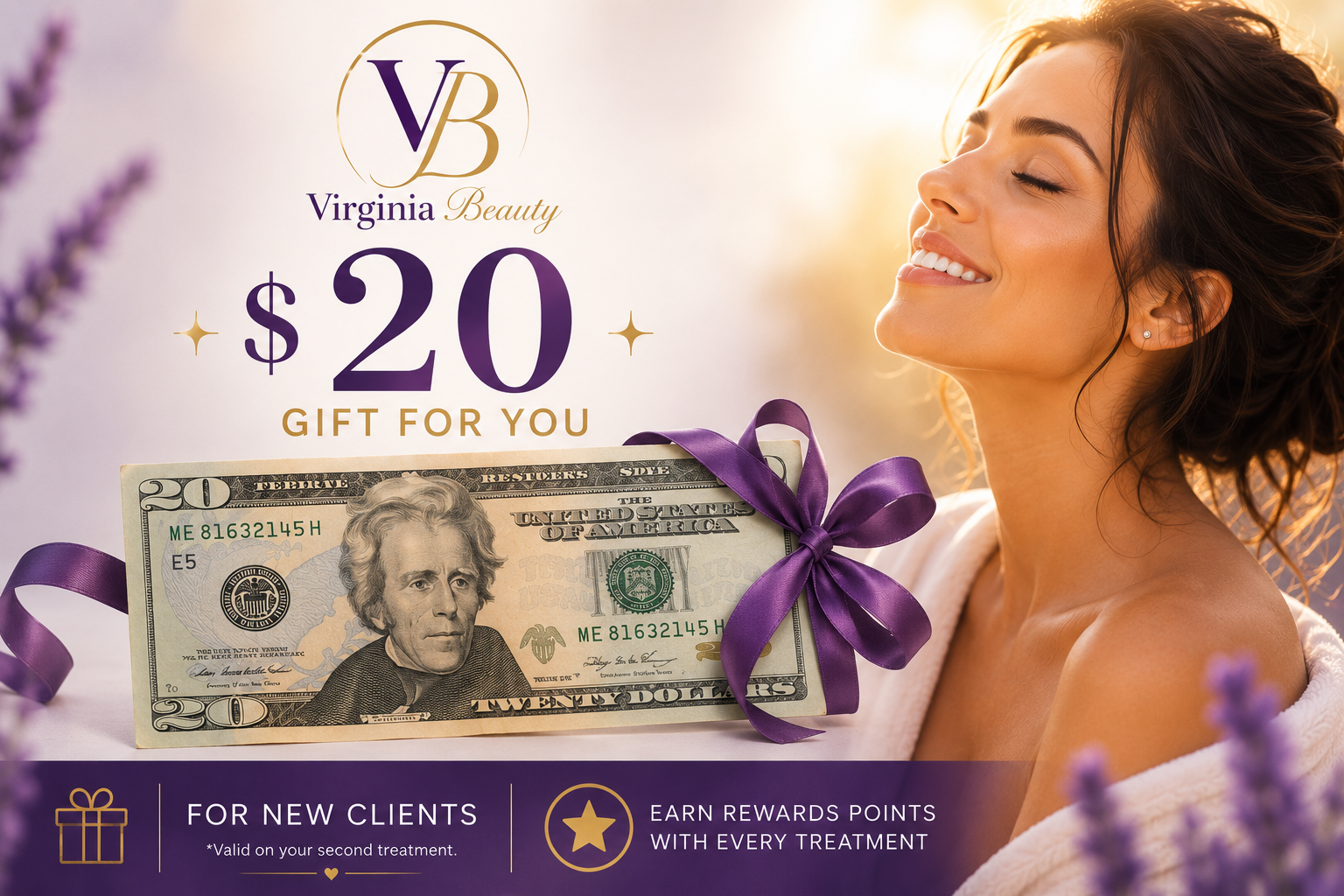 $20 de regalo para nuevas clientas — Virginia Beauty Pro