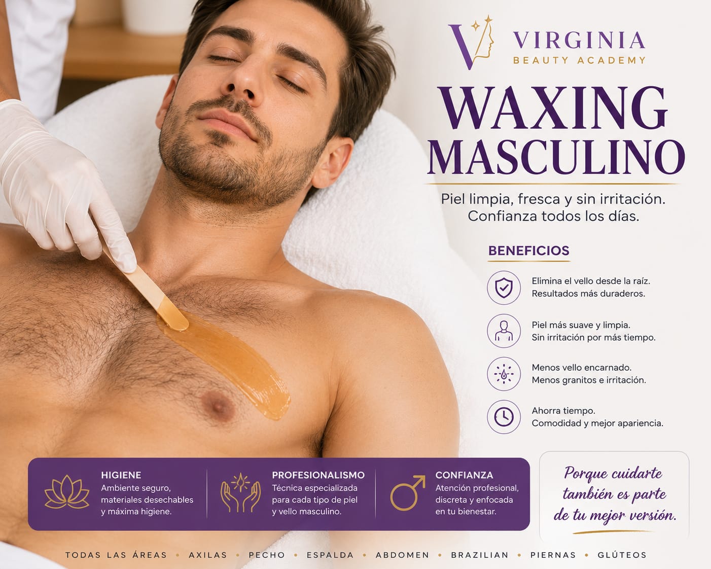 Waxing masculino profesional